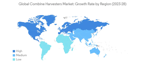 Global Combine Harvester Market Global Combine Harvesters Market Growth Rate By Region 2023 28 Global Combine Harvester Market Global Combine Harvesters Market Growth Rate By Region 2023 28