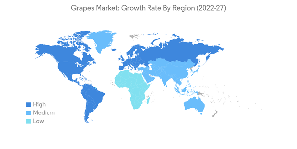 Grapes Market Grapes Market Growth Rate By Region 2022 27 Grapes Market Grapes Market Growth Rate By Region 2022 27