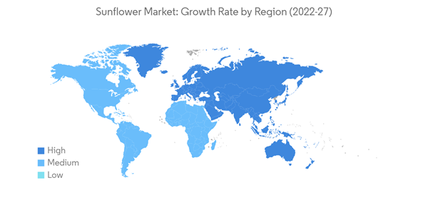 Global Sunflower Market Sunflower Market Growth Rate By Region 2022 Global Sunflower Market Sunflower Market Growth Rate By Region 2022