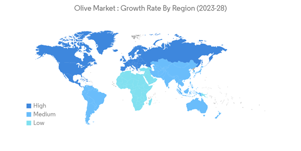 Olive Market Olive Market Growth Rate By Region 2023 28 Olive Market Olive Market Growth Rate By Region 2023 28