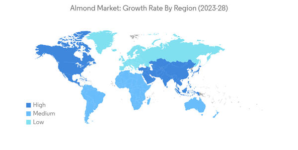 Almond Market Almond Market Growth Rate By Region 2023 28 Almond Market Almond Market Growth Rate By Region 2023 28