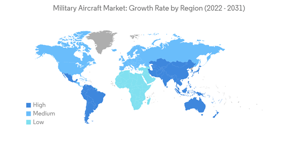 Military Aircraft Market Military Aircraft Market Growth Rate By Region 2022 2031 Military Aircraft Market Military Aircraft Market Growth Rate By Region 2022 2031