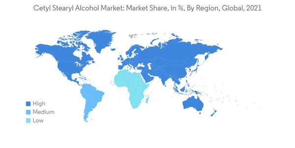 Cetyl Stearyl Alcohol Market Cetyl Stearyl Alcohol Market Market Share In By Region Global 2021 Cetyl Stearyl Alcohol Market Cetyl Stearyl Alcohol Market Market Share In By Region Global 2021