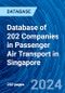 Database of 202 Companies in Passenger Air Transport in Singapore - Product Image