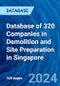 Database of 320 Companies in Demolition and Site Preparation in Singapore - Product Image