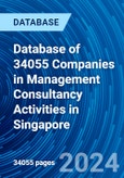 Database of 34055 Companies in Management Consultancy Activities in Singapore- Product Image