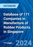 Database of 171 Companies in Manufacture of Rubber Products in Singapore- Product Image