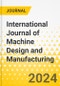 International Journal of Machine Design and Manufacturing - Product Image