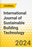 International Journal of Sustainable Building Technology- Product Image