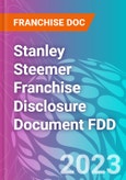 Stanley Steemer Franchise Disclosure Document FDD- Product Image