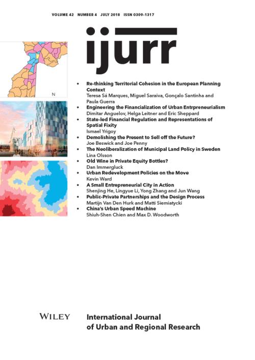 International Journal Of Urban And Regional Research Volume 42 Issue 4 Edition No 1 Ijurr Single Issue Purchases