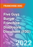 Five Guys Burger Franchise Disclosure Document (FDD)- Product Image