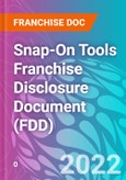Snap-On Tools Franchise Disclosure Document (FDD)- Product Image