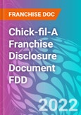 Chick-fil-A Franchise Disclosure Document FDD- Product Image