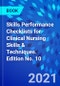 Skills Performance Checklists for Clinical Nursing Skills & Techniques. Edition No. 10 - Product Thumbnail Image