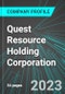 Quest Resource Holding Corporation (QRHC:NAS): Analytics, Extensive Financial Metrics, and Benchmarks Against Averages and Top Companies Within its Industry - Product Thumbnail Image