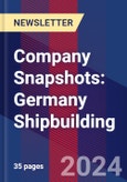 Company Snapshots: Germany Shipbuilding- Product Image