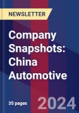 Company Snapshots: China Automotive- Product Image