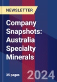 Company Snapshots: Australia Specialty Minerals- Product Image