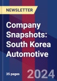 Company Snapshots: South Korea Automotive- Product Image