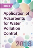 Application of Adsorbents for Water Pollution Control- Product Image