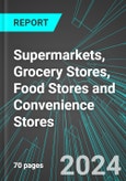 Supermarkets, Grocery Stores, Food Stores and Convenience Stores (U.S.): Analytics, Extensive Financial Benchmarks, Metrics and Revenue Forecasts to 2030, NAIC 445000- Product Image