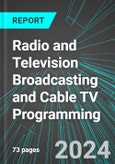 Radio and Television (TV) Broadcasting and Cable TV Programming (U.S.): Analytics, Extensive Financial Benchmarks, Metrics and Revenue Forecasts to 2030, NAIC 515000- Product Image
