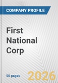 First National Corp. Fundamental Company Report Including Financial, SWOT, Competitors and Industry Analysis- Product Image