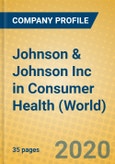 Johnson & Johnson Inc in Consumer Health (World)- Product Image