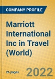 Marriott International Inc in Travel (World)- Product Image