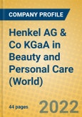 Henkel AG & Co KGaA in Beauty and Personal Care (World)- Product Image