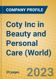 Coty Inc in Beauty and Personal Care (World)- Product Image
