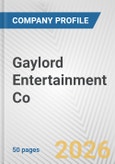 Gaylord Entertainment Co. Fundamental Company Report Including Financial, SWOT, Competitors and Industry Analysis- Product Image