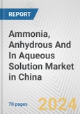 Ammonia, Anhydrous And In Aqueous Solution Market in China: Business Report 2024- Product Image