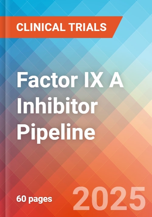 Factor IX A Inhibitor Pipeline Insight, 2022