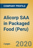 Alicorp SAA in Packaged Food (Peru)- Product Image