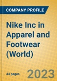 Nike Inc in Apparel and Footwear (World)- Product Image