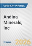 Andina Minerals, Inc. Fundamental Company Report Including Financial, SWOT, Competitors and Industry Analysis- Product Image