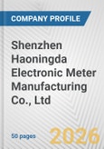 Shenzhen Haoningda Electronic Meter Manufacturing Co., Ltd. Fundamental Company Report Including Financial, SWOT, Competitors and Industry Analysis- Product Image