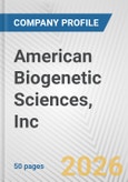 American Biogenetic Sciences, Inc. Fundamental Company Report Including Financial, SWOT, Competitors and Industry Analysis- Product Image