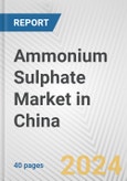 Ammonium Sulphate Market in China: 2017-2023 Review and Forecast to 2027- Product Image