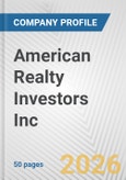 American Realty Investors Inc. Fundamental Company Report Including Financial, SWOT, Competitors and Industry Analysis- Product Image