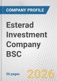 Esterad Investment Company BSC Fundamental Company Report Including Financial, SWOT, Competitors and Industry Analysis- Product Image