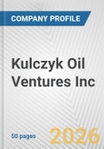 Kulczyk Oil Ventures Inc. Fundamental Company Report Including Financial, SWOT, Competitors and Industry Analysis- Product Image