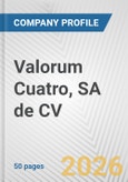 Valorum Cuatro, SA de CV Fundamental Company Report Including Financial, SWOT, Competitors and Industry Analysis- Product Image