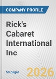Rick's Cabaret International Inc. Fundamental Company Report Including Financial, SWOT, Competitors and Industry Analysis- Product Image
