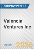 Valencia Ventures Inc. Fundamental Company Report Including Financial, SWOT, Competitors and Industry Analysis- Product Image