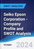 Seiko Epson Corporation - Company Profile and SWOT Analysis- Product Image