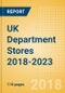 UK Department Stores 2018-2023 - Product Thumbnail Image