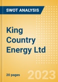 King Country Energy Ltd - Strategic SWOT Analysis Review- Product Image